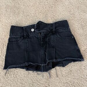 Garage Black Jean Skirt
